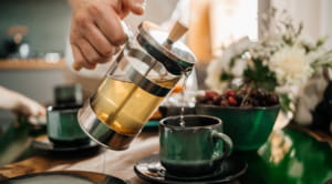 Pouring tea